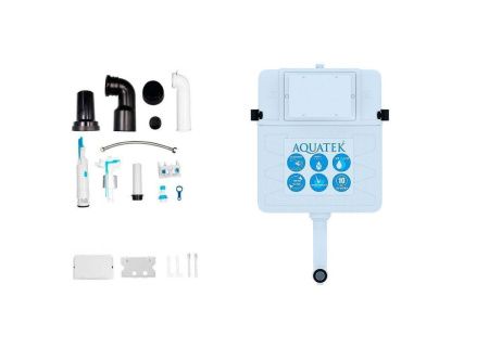 Сет унитаз + бачок скрытого монтажа Aquatek SET BW AQUATEK ЛИБРА N-030 3в1