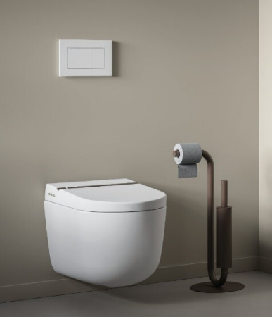 Чаша унитаза подвесная Artceram Hype KHYV001 05 00 цвет белый матовый без сиденья безободковая каскадный смыв