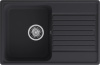 Кухонная мойка Granfest Quarz 78 черный 74х48 цвет черный поверхность матовая