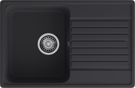 Кухонная мойка Granfest Quarz 78 черный 74х48 цвет черный поверхность матовая