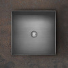 Раковина из нержавеющей стали Gessi Gessi316 54605#239 40х40 накладной цвет никель без отверстий под смеситель