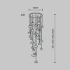 Люстра каскадная Modelux MS.2326.25 BK