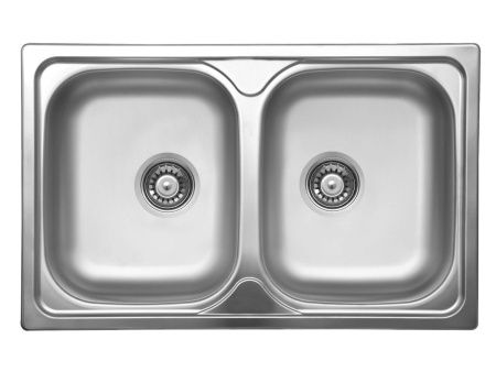 Кухонная мойка Ukinox Гранд GRP800.500 20GT8K -O 80х50 цвет хром поверхность полированная