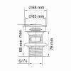 Донный клапан Wasserkraft Isar 1300 A047
