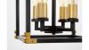 Люстра подвесная Lumina Deco Waldorf (Валдорф) LDP 1140-4 BK+MD