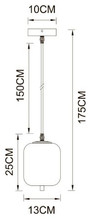 Светильник подвесной Arte Lamp Freddie (Фреддие) A2234SP-1PB