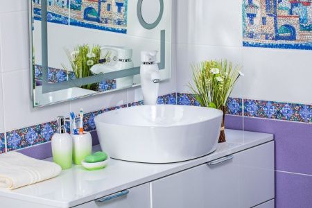 Раковина из сантехнического фарфора Melana 78107-805 40х40 накладная цвет белый без отверстий под смеситель