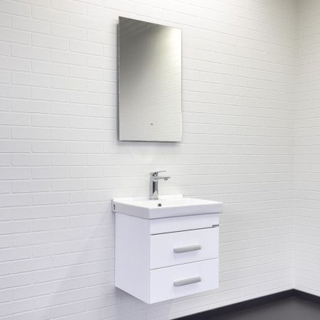 Тумба с раковиной Comforty Никосия 00-00018022CF 50х40 подвесная цвет белый