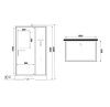 Душевая кабина Niagara Standart ST100/80/15Q/BK 100х80 прямоугольная без крыши ориентация универсальная