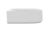 Ванна акриловая Cezares LUX CZR-LUX-CORNER-165-80-58-L 165х80 угловая асимметричная с ножками