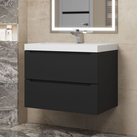 Тумба под раковину Uperwood Tanos 291020231 70х50 подвесная цвет черный