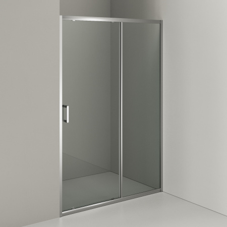 Душевая дверь Orange E02-130TCR 131х190 стекло прозрачное профиль хром глянцевый