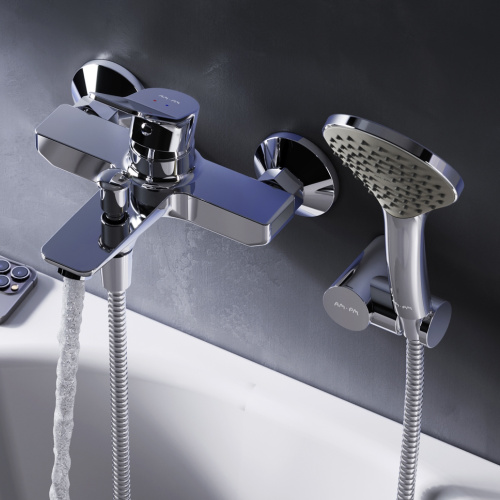 Смеситель для ванны и душа Am.Pm X-Joy F85A15000 настенный хром без термостата - фото 3