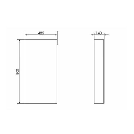 Зеркало-шкаф Comforty Дуэт 00-00009923CF 50х80 подвесной цвет коричневый