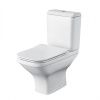 Унитаз-компакт напольный с бачком Santek Лайн 1WH501573 белый с сиденьем микролифт безободковый каскадный смыв