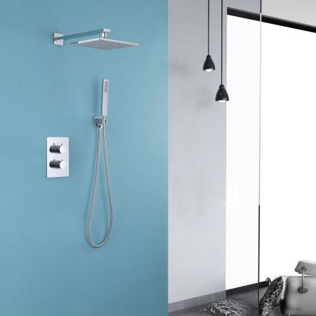 Душевая система Abber AF8051 встраиваемая в стену цвет хром с термостатом