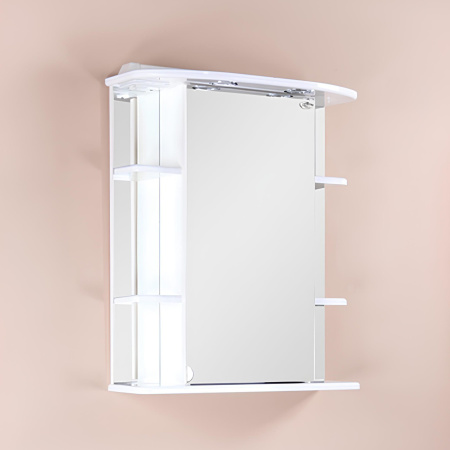 Зеркало-шкаф Onika Глория 206506 65х25х71 подвесной цвет белый