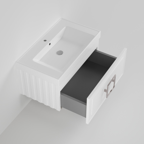 Тумба с раковиной La Fenice CUBO NFNC-01-CUB-B-80-1-80 90х36х49 подвесная цвет белый - фото 2