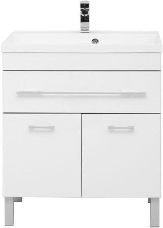 Тумба с раковиной Aquanet Верона 00287670 80х50 напольная цвет белый