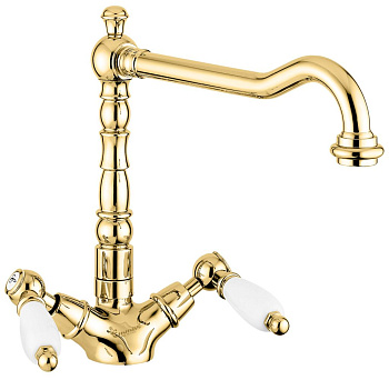 Смеситель для кухни Emmevi Deco Ceramic 121617/OR на мойку золото