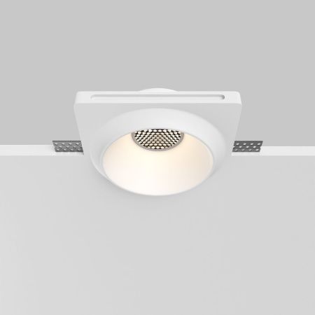 Светильник встраиваемый Maytoni Technical Gyps Modern DL124-GU10-01-TRS-W