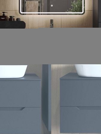 Тумба с раковиной Orange Line Li-80TugMDF+B08-500W 80х50