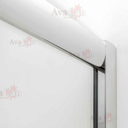 Душевой уголок AvaCan FC2-190-SC100 210х100 стекло прозрачное профиль хром глянцевый без поддона