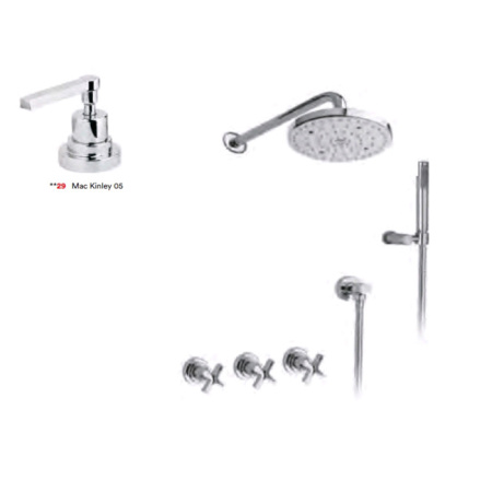 Душевой гарнитур Nicolazzi Mac Kinley 05 2233EXTCR29 настенный  хром