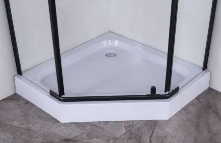 Душевой уголок Niagara Nova 68050811BLACK 90х90 стекло прозрачное профиль черный без поддона