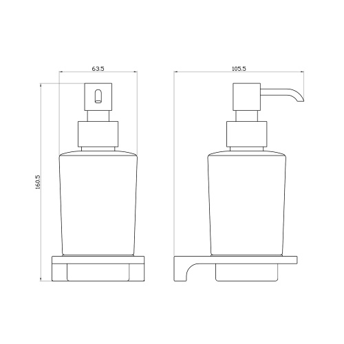 Дозатор RavSlezak Nil NLA0303MG - фото 2