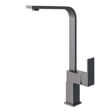 Смеситель для кухни Knotlor STABLE KN-21/GM на мойку вороненая сталь