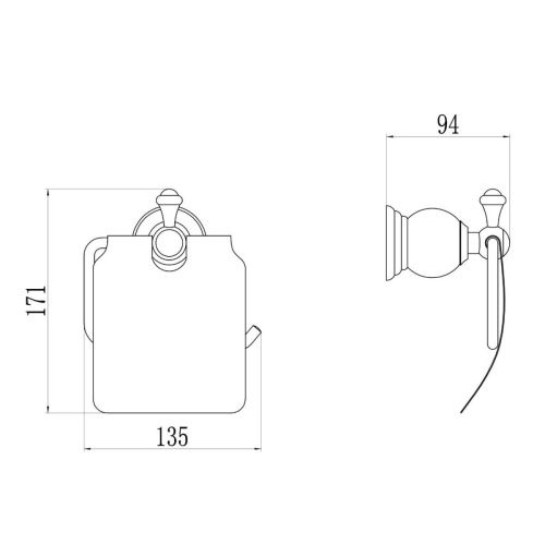 Бумагодержатель Savol S-005751B - фото 3