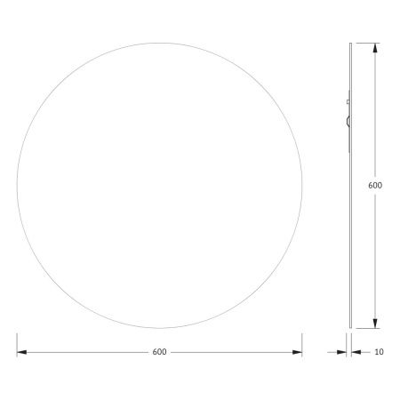 Зеркало Evoform Primary BY 0041 60х60 подвесное