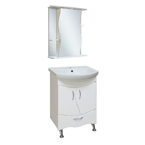 Зеркало-шкаф RUNO Лилия 29 60х75 подвесной цвет белый - фото 3