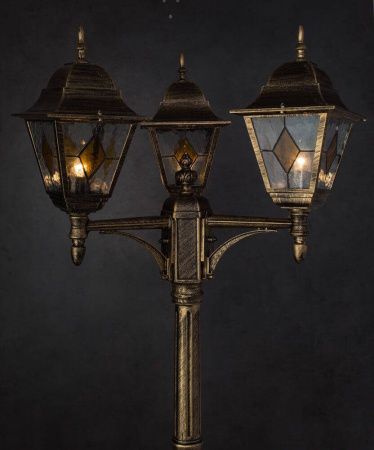 Садово-парковый светильник Arte Lamp BERLIN (БЕРЛИН) A1017PA-3BN