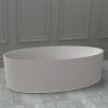 Ванна из искусственного камня Abber Stein AS9627 180х85 отдельностоящая овальная с ножками