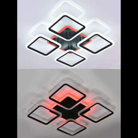 Люстра потолочная Natali Kovaltseva Spektr (Спектр) HIGH-TECH LED LAMPS 82004 BLACK