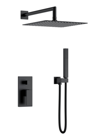 Душевая система Boheme Qubic 474-3-B встраиваемая цвет черный