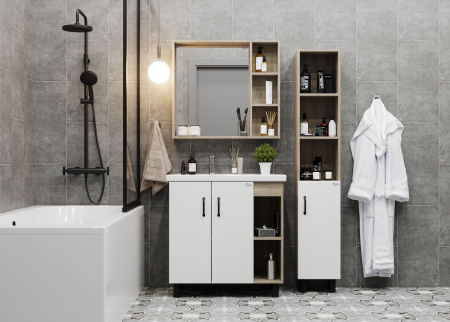 Зеркало-шкаф Onika Тимбер 207045 70х14х70 подвесной