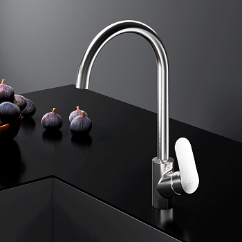 Смеситель для кухни Am.Pm Like F8007111 на раковину/на столешницу сатин без термостата