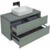 Тумба под раковину Allen Brau Infinity 1.21003.CGM 100х50 подвесная цвет зеленый