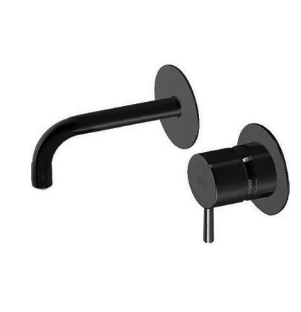 Смеситель Cisal Nuova Less LN00551E40 встраиваемый черный матовый