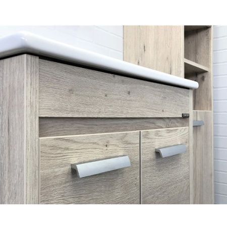 Тумба с раковиной Comforty Марио 00-00005206CF 60х50 напольная цвет серый