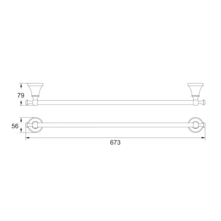 Полотенцедержатель Rose RG19E RG1917E
