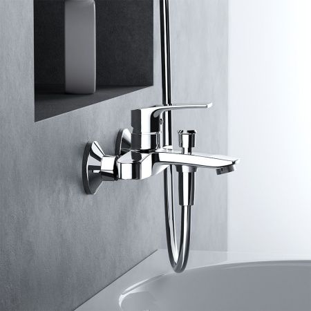 Смеситель для ванны и душа Damixa Eclipse 2.0 481000000 настенный хром