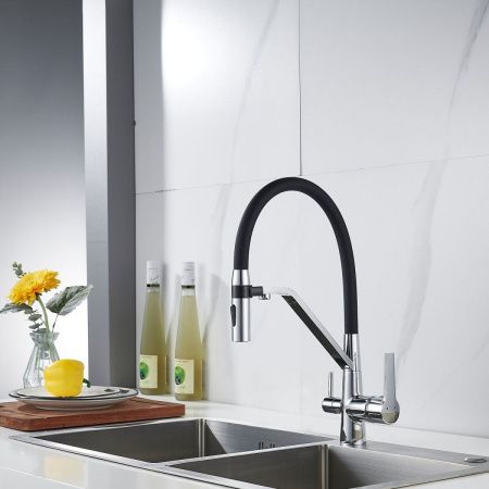 Смеситель для кухни Shevanik S278 на мойку хром