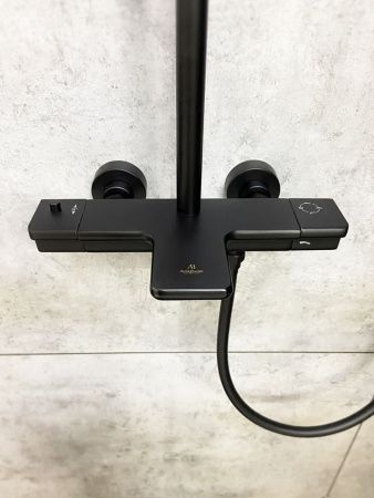 Душевая стойка AltroBagno Lamberto AltroBagnoLamberto030417MB настенная цвет черный