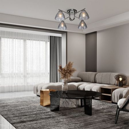 Люстра потолочная Escada Adonis (Адонис) 659/4PL Black
