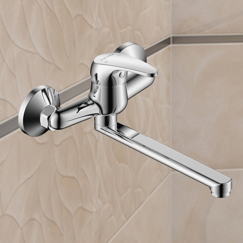 Смеситель для кухни WesnaArt Luch LUC15-190 настенный хром - фото 3