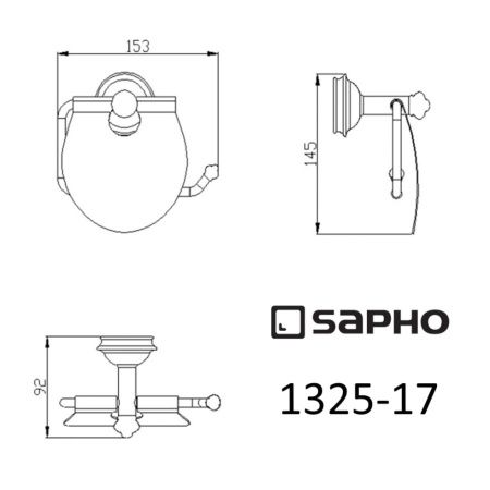 Бумагодержатель Sapho ASTOR 1325-17